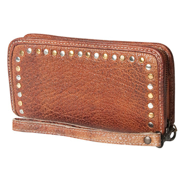 Harness Skirting Leather With Hand Carving Wallet - NMBGZ110