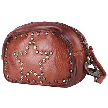 Full Grain Leather Crossbody Bag - SWC166