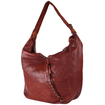 Full Grain Leather Hobo Bag - SWC176