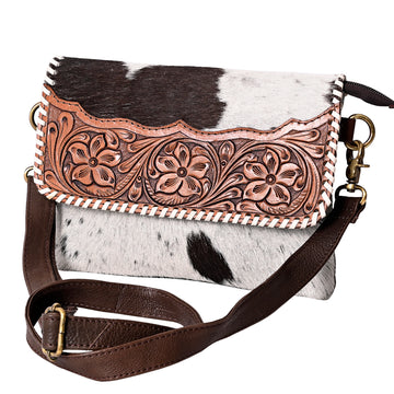 Real Cowhide Leather With Carving Wallet - LBK133