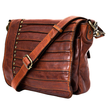Full Grain Leather Crossbody Bag - SWC158