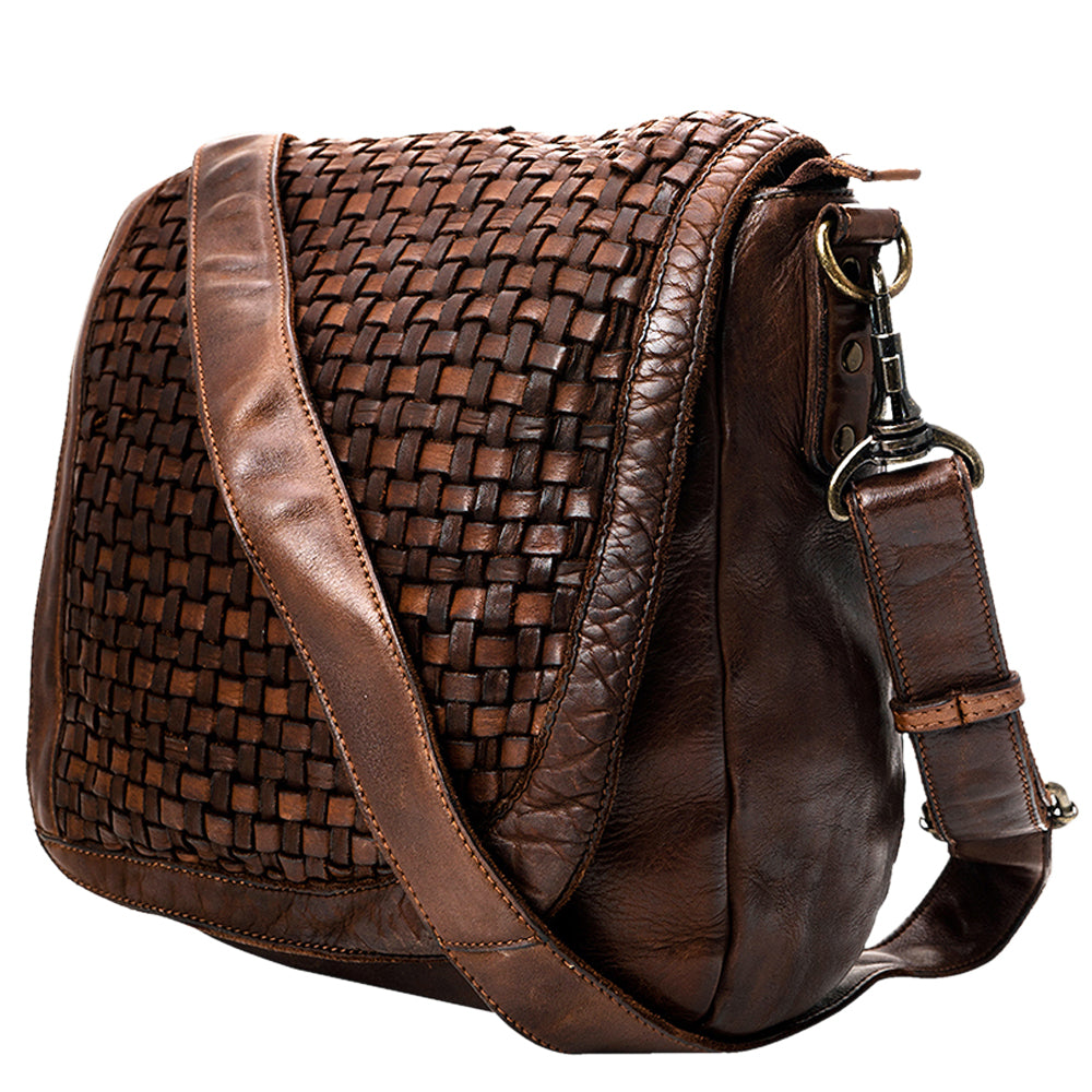 Full Grain Leather Crossbody Bag - SWC160