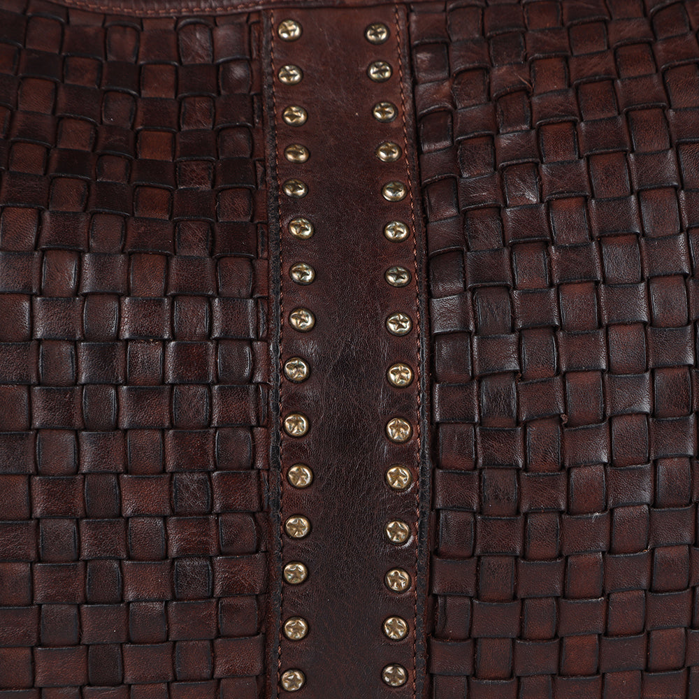 Full Grain Leather Hobo Bag - SWC141