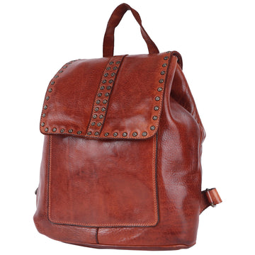 Full Grain Leather Backpack - SWC145A
