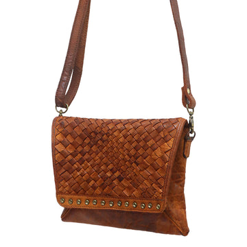 Harness Skirting Leather With Hand Carving Crossbody Bag - NMBGM123