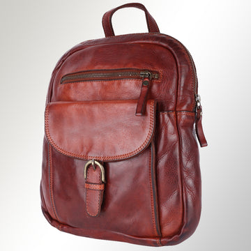 Full Grain Leather Backpack - SWC211